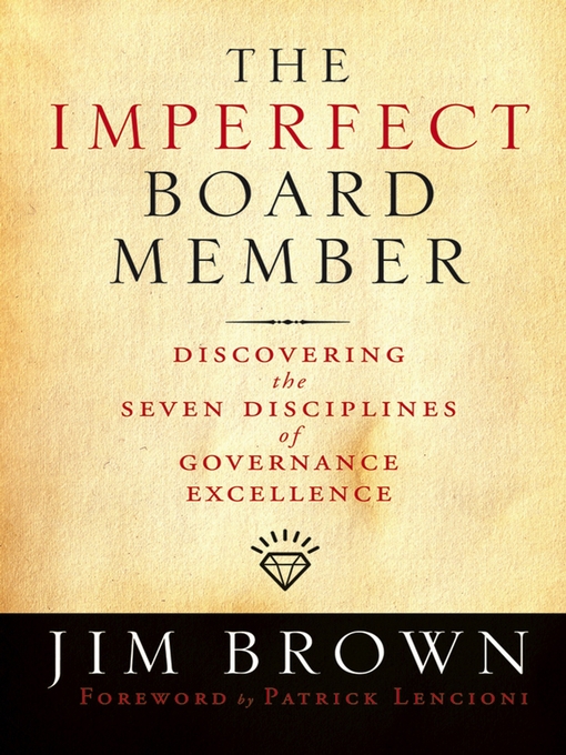Cover image for The Imperfect Board Member